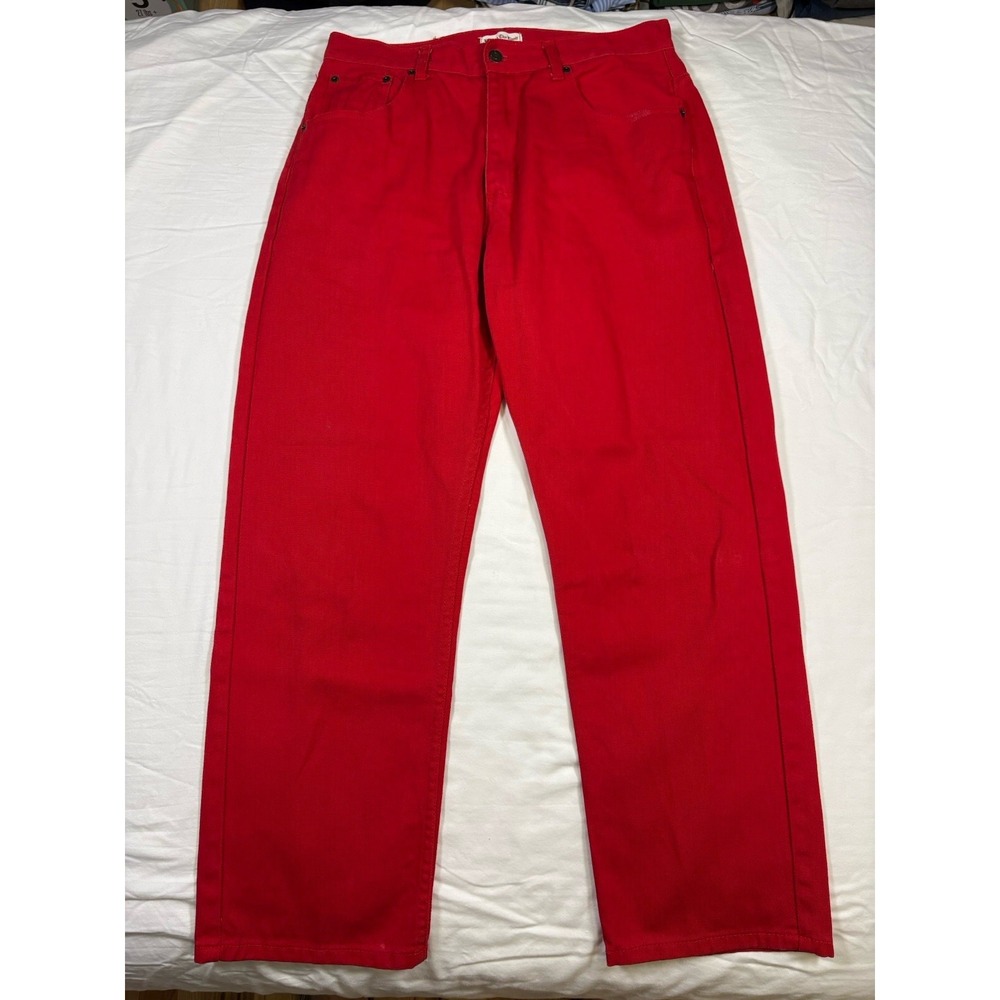 Beyond the Limit Straight Jeans Men's Size 36x32 Red